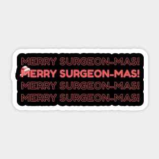 Merry Christmas surgeon Sticker